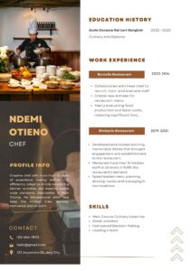 Chef Sample CV